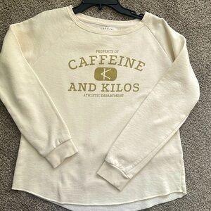 Caffeine & Kilos sweatshirt size medium Great condition!